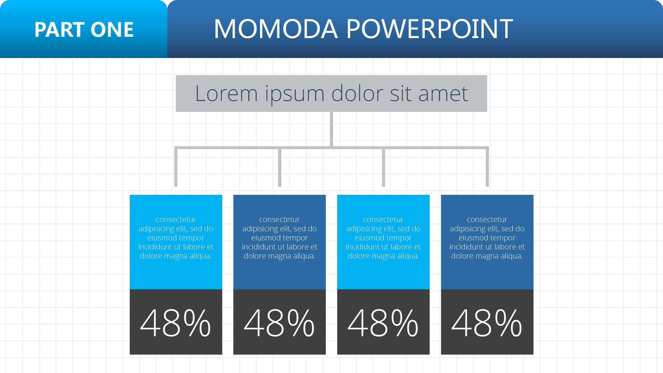 蓝色简约风企业汇报ppt模板