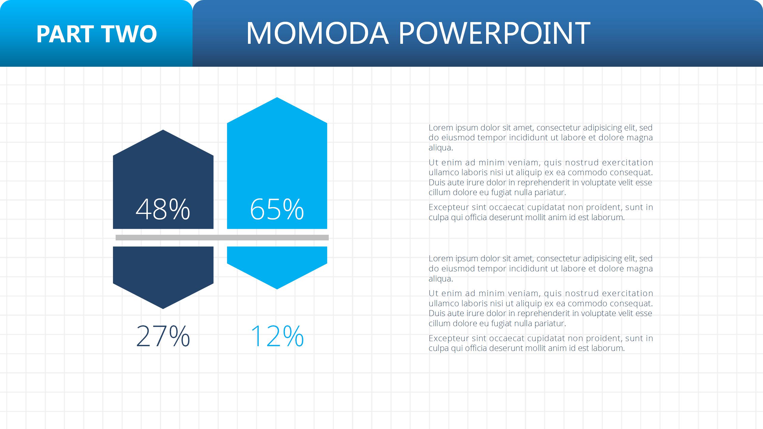 蓝色简约风企业汇报ppt模板