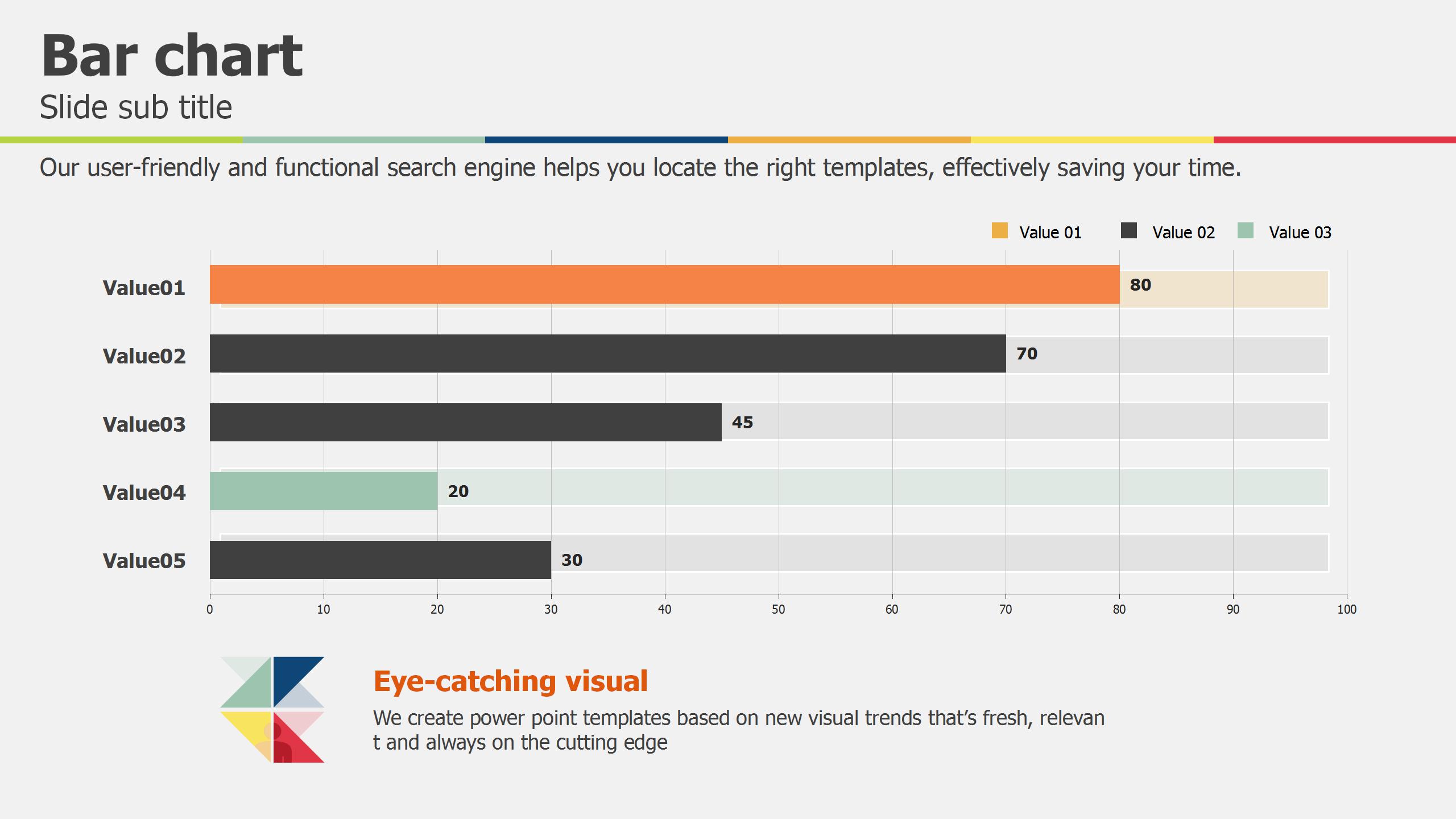 彩色简约财务汇报ppt模板