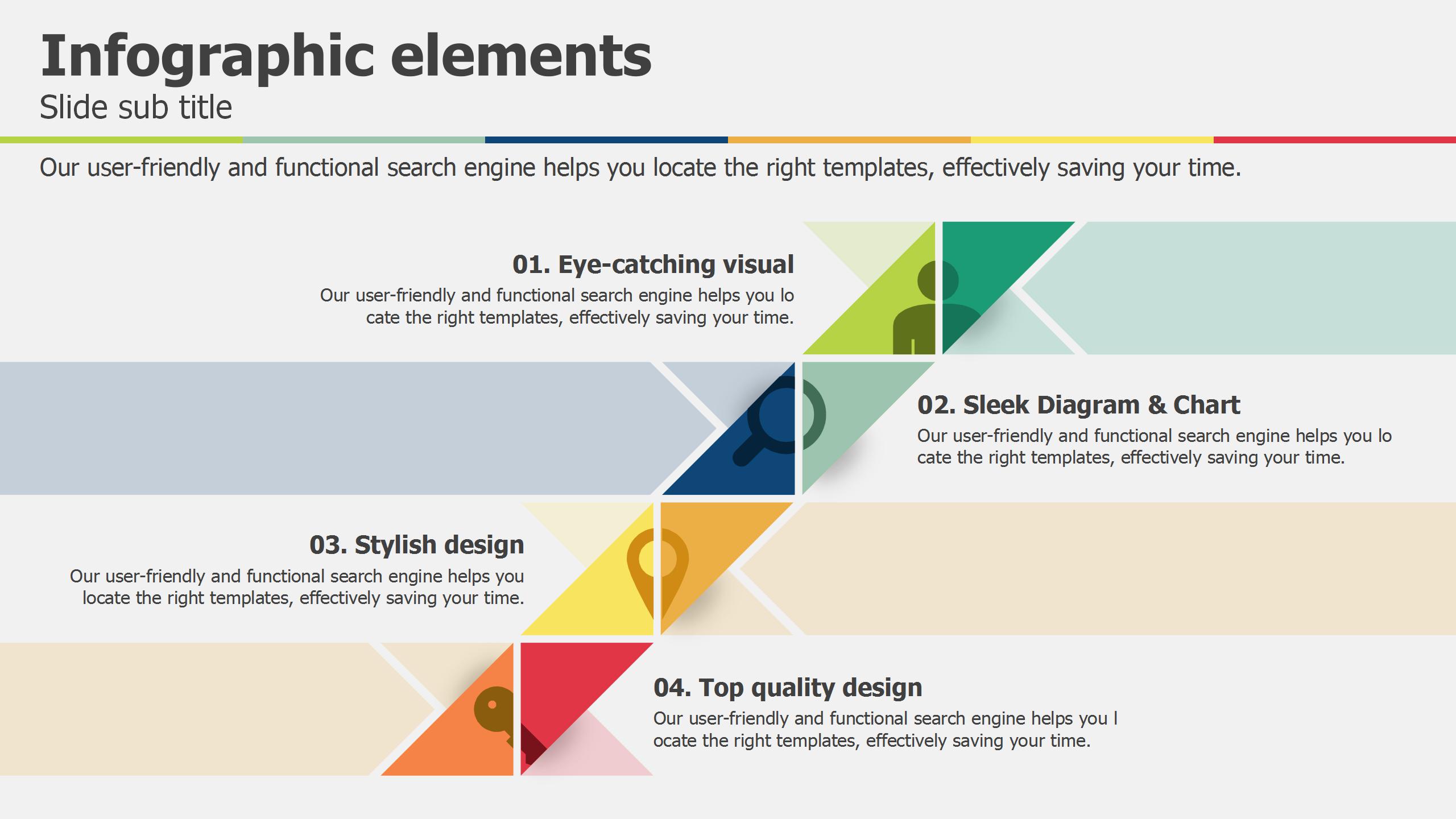 彩色简约财务汇报ppt模板