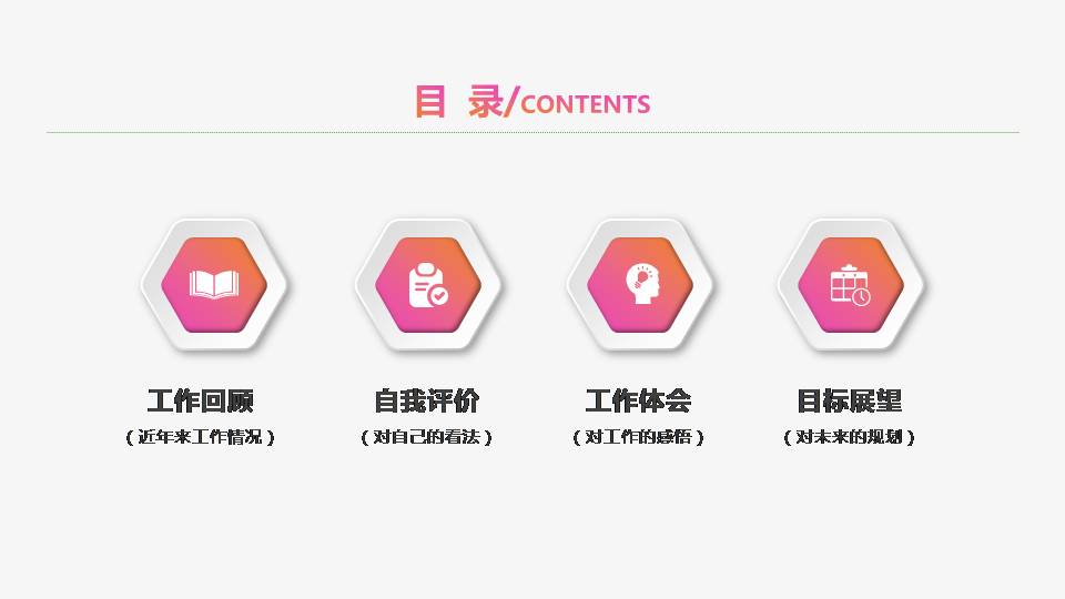 时尚简约大气多彩糖果风转正报告PPT模板