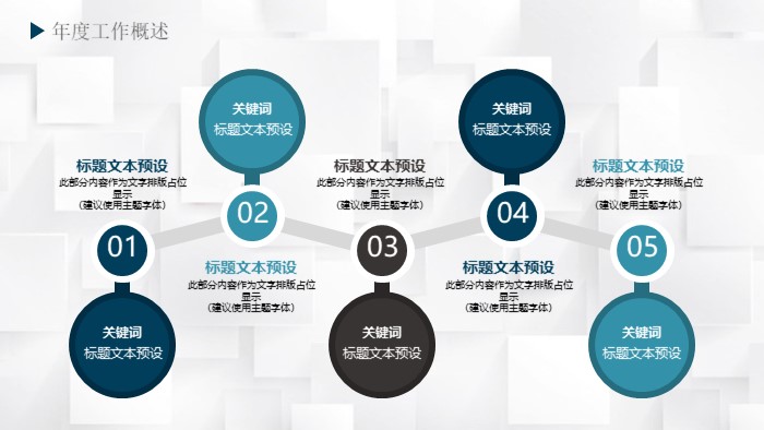 简洁清新大气年度设备检修ppt模板