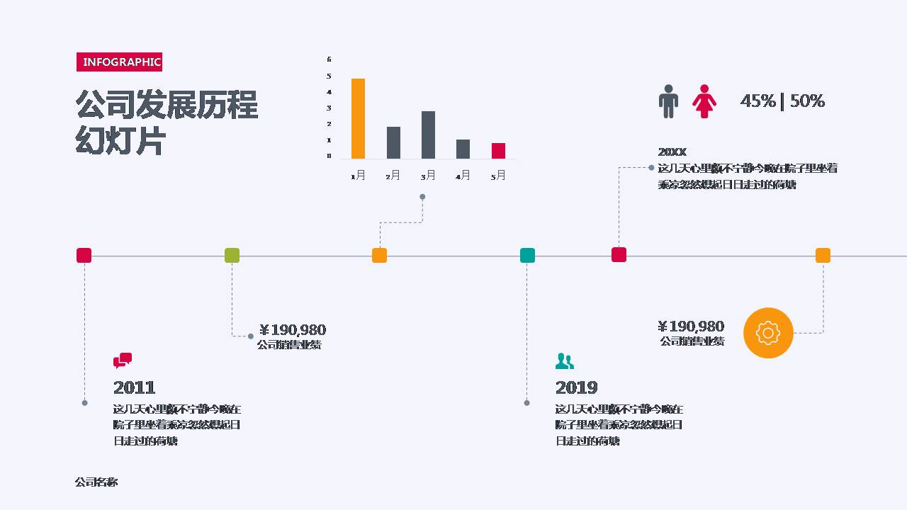 时尚简约大气国有企业介绍公司ppt模板