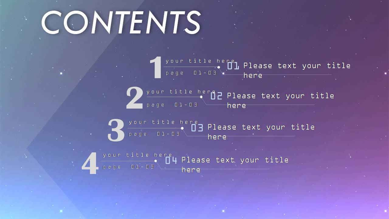 时尚简约大气星空系列工作总结ppt模版