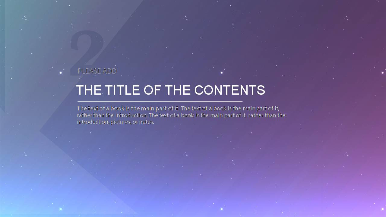 时尚简约大气星空系列工作总结ppt模版