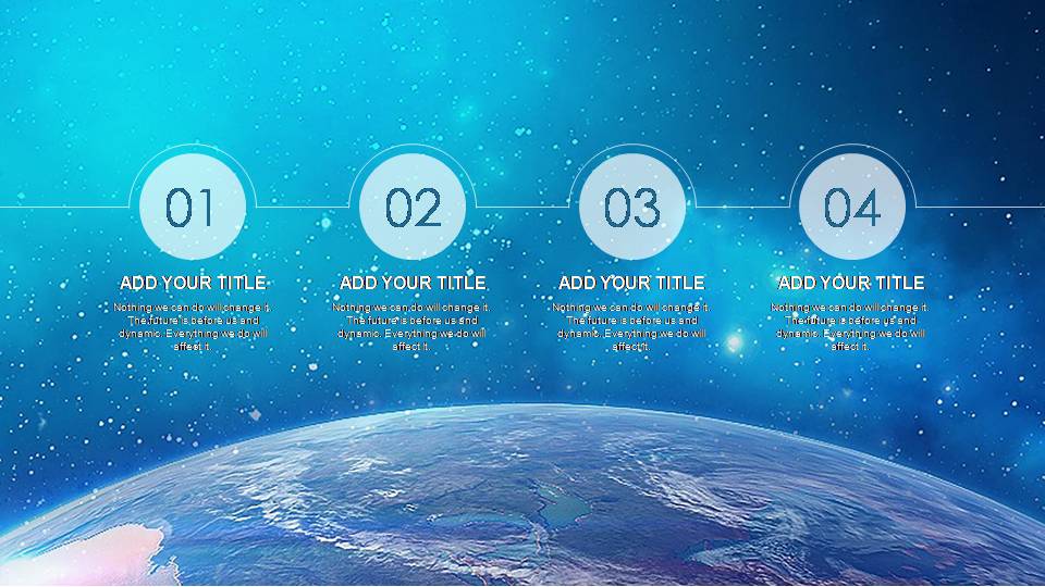 时尚简约大气星空ppt高清模板