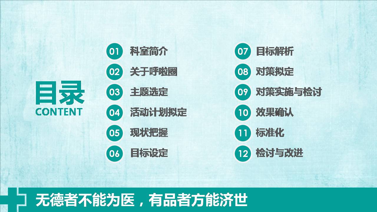 时尚简约大气医院科室ppt模板