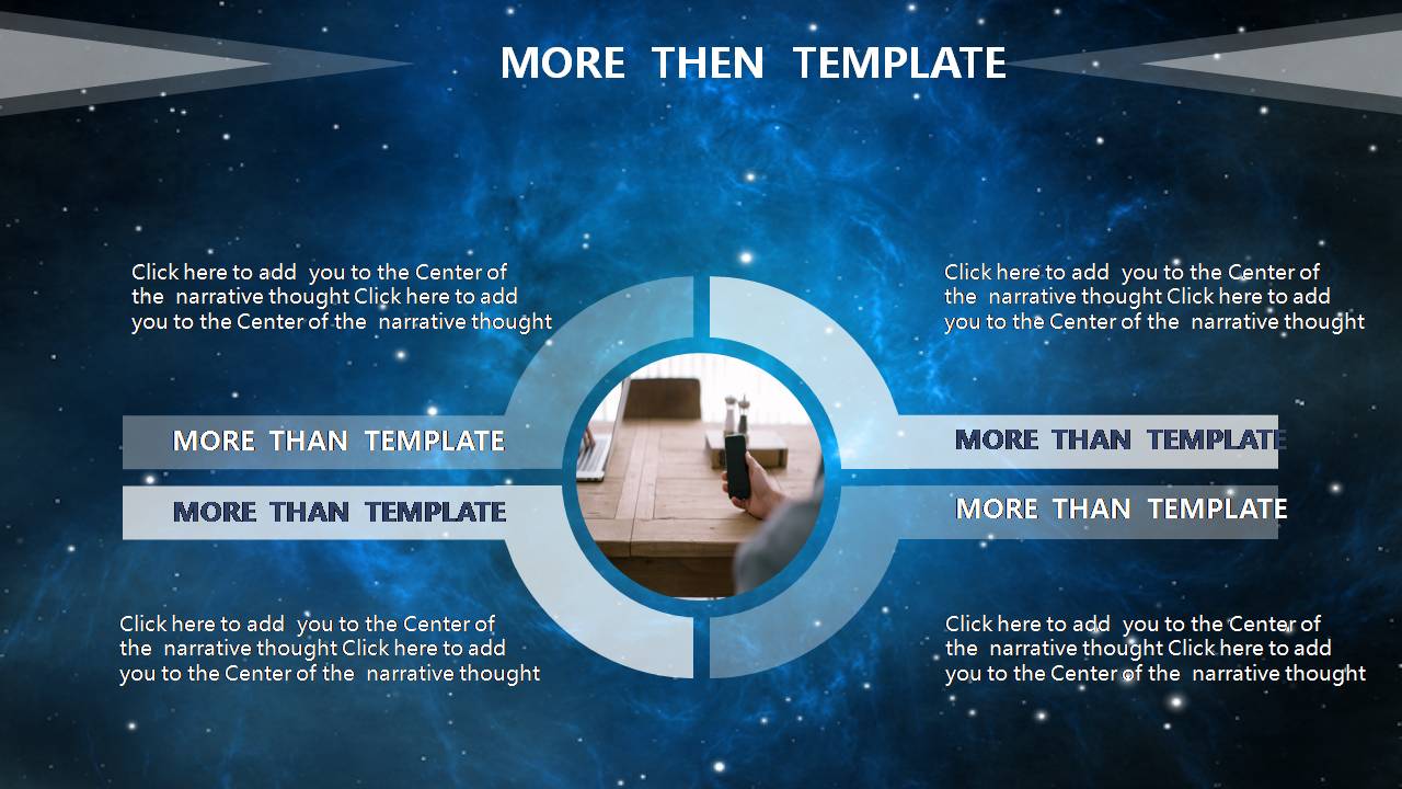 时尚简约大气星空宇宙ppt模板