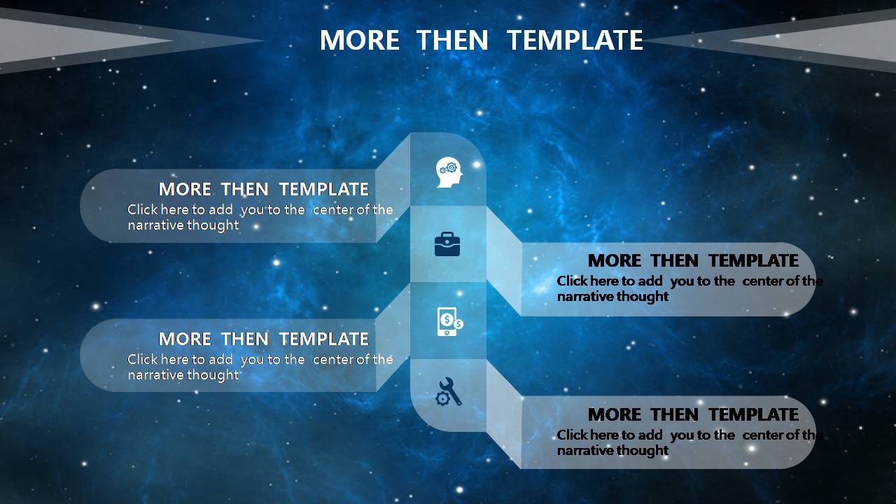 时尚简约大气星空宇宙ppt模板