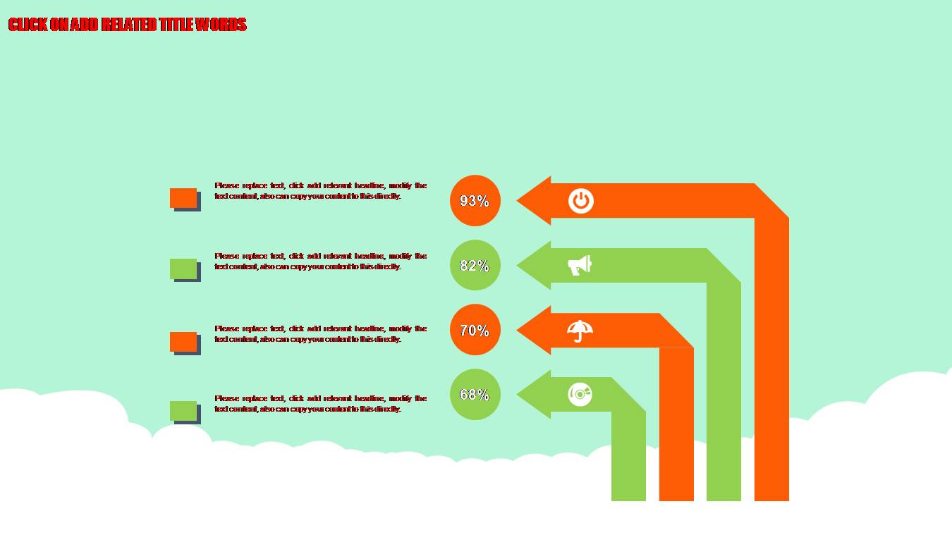 时尚简约大气可爱卡通教学ppt模版