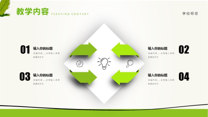 简洁时尚大气读书分享说课教育PPT模板