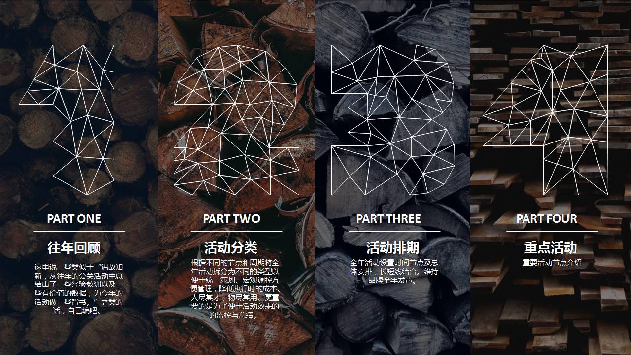 时尚简约大气公关活动策划ppt模板