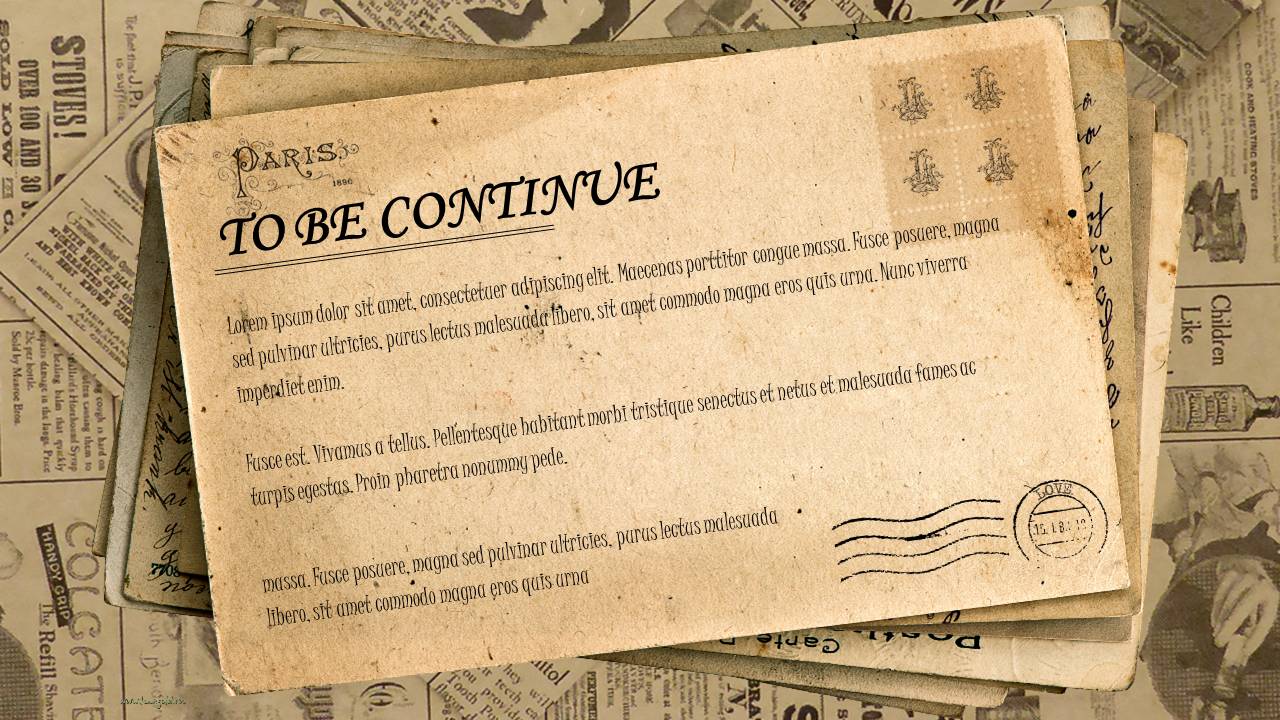 时尚简约大气ppt模板欧美复古历史风