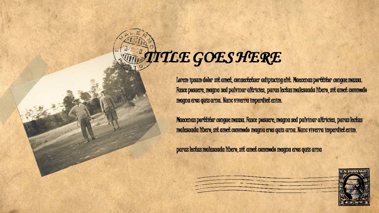 时尚简约大气ppt模板欧美复古历史风