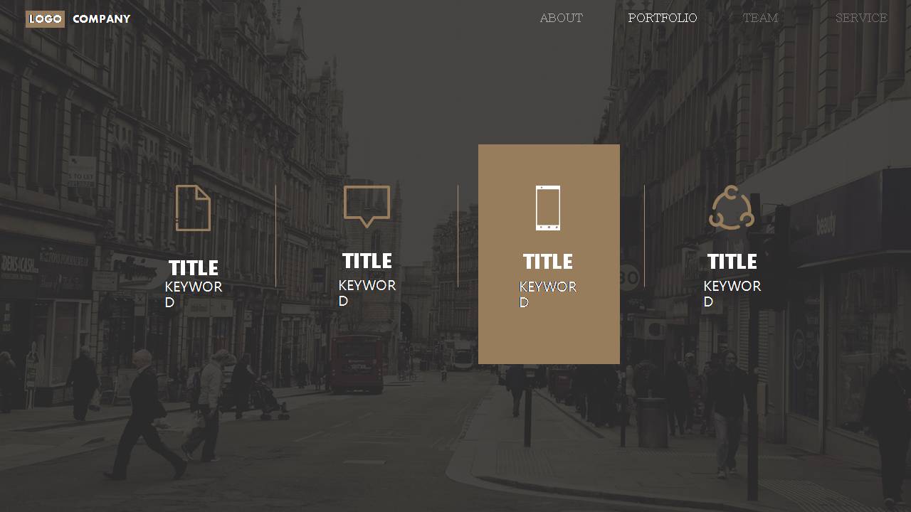 时尚简约大气欧美复古商务汇报ppt模板