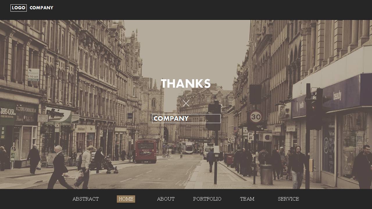 时尚简约大气欧美复古商务汇报ppt模板