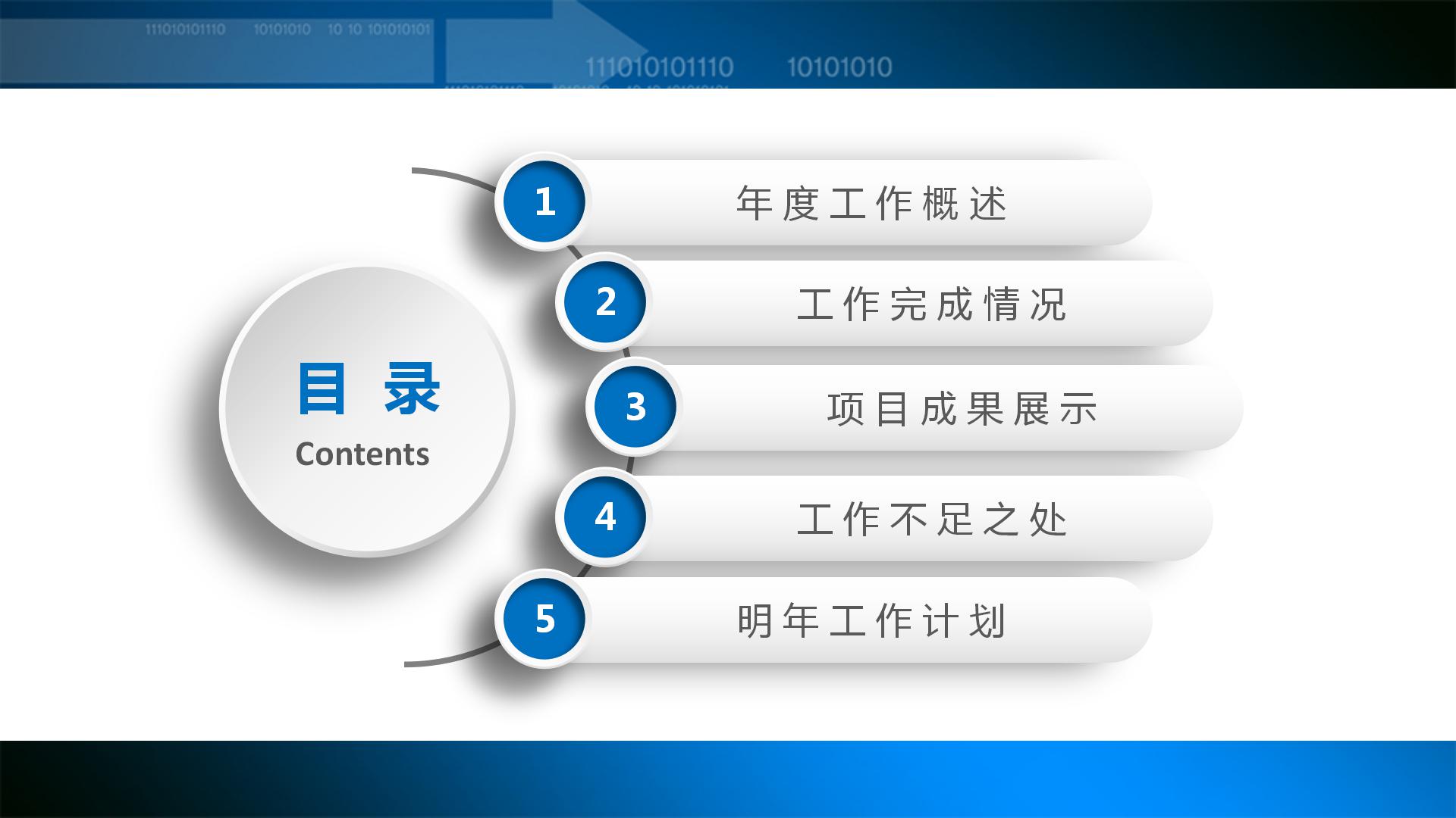 蓝色图表简约财务工作汇报PPT模板