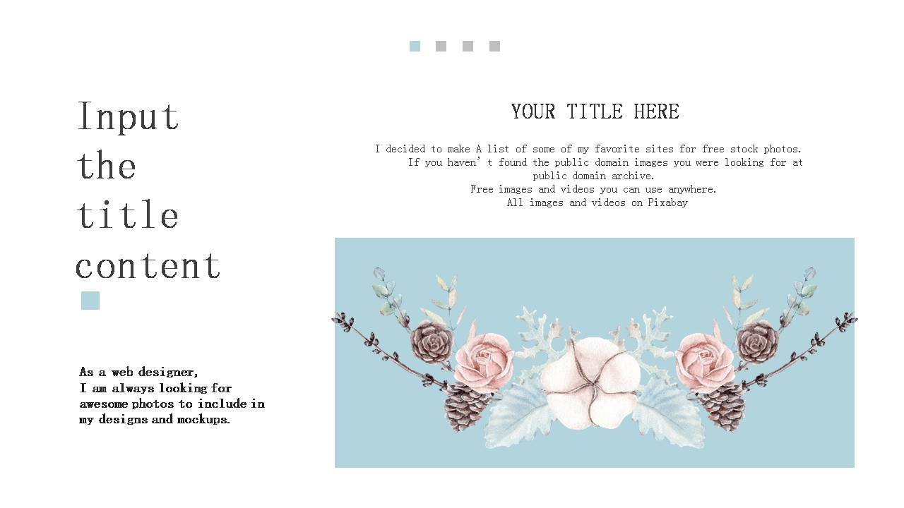 时尚简约大气水彩森林小鹿唯美设ppt模版