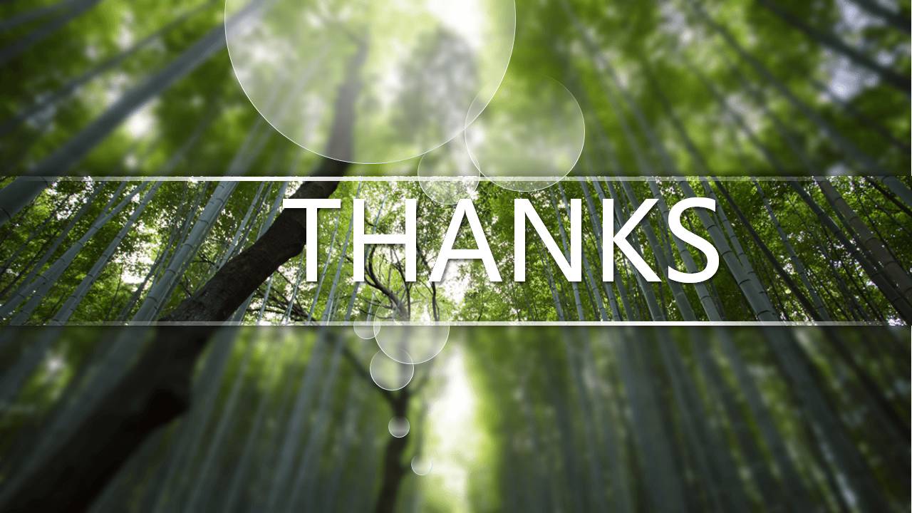 时尚简约大气清凉夏日竹林ppt模板