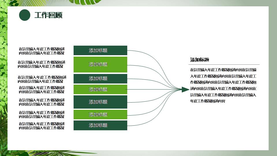 时尚简约大气年终总结小清新ppt模板