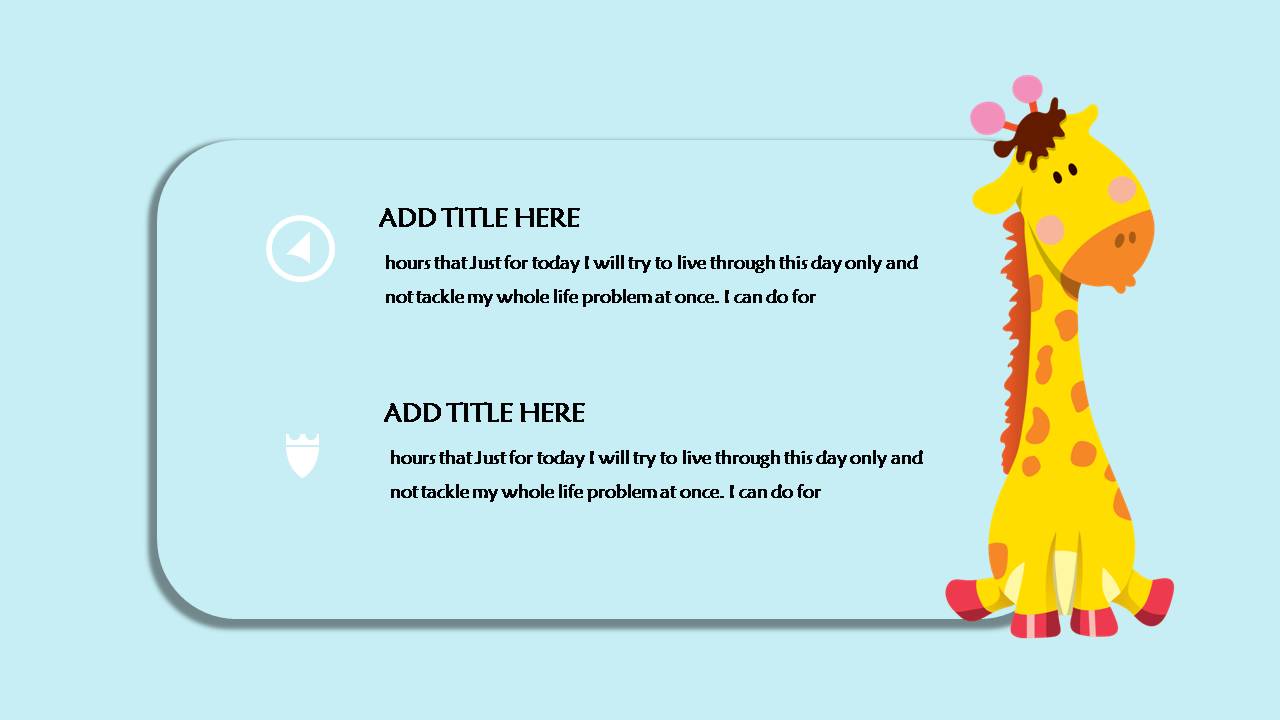 时尚简约大气卡通简洁PPT模板 