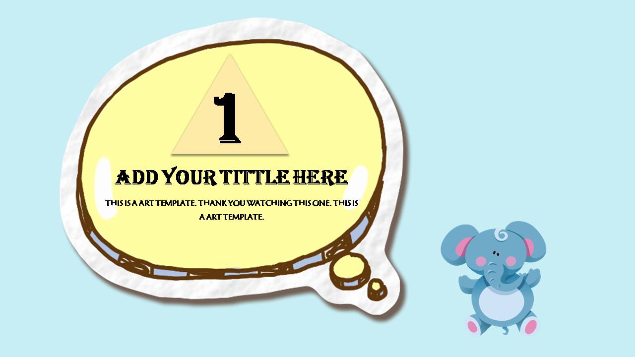 时尚简约大气卡通简洁PPT模板 