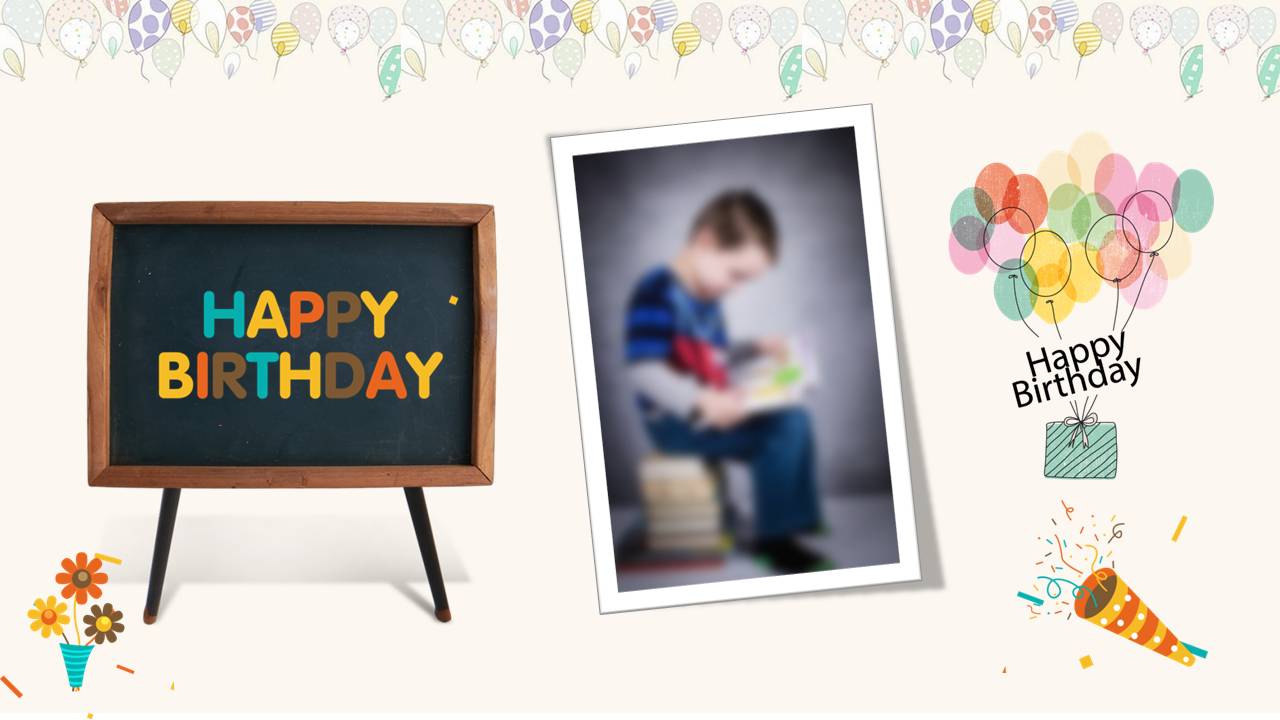 时尚简约大气生日会ppt模板