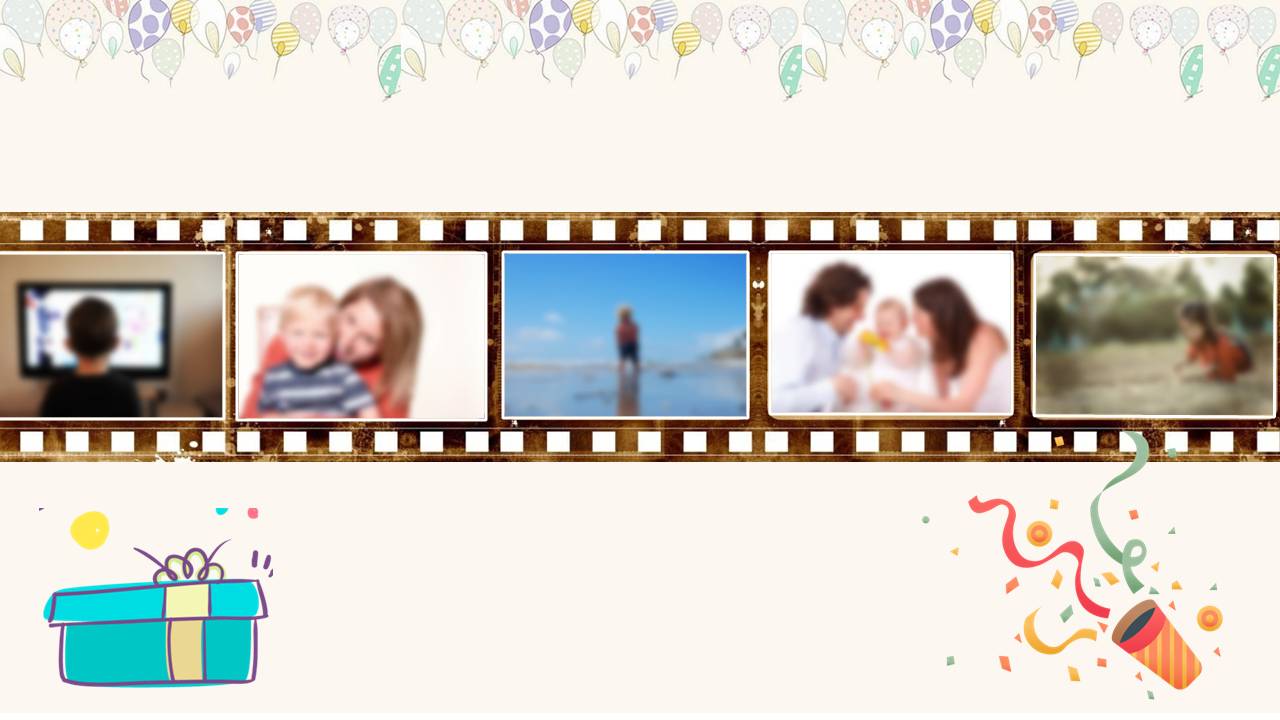 时尚简约大气生日会ppt模板