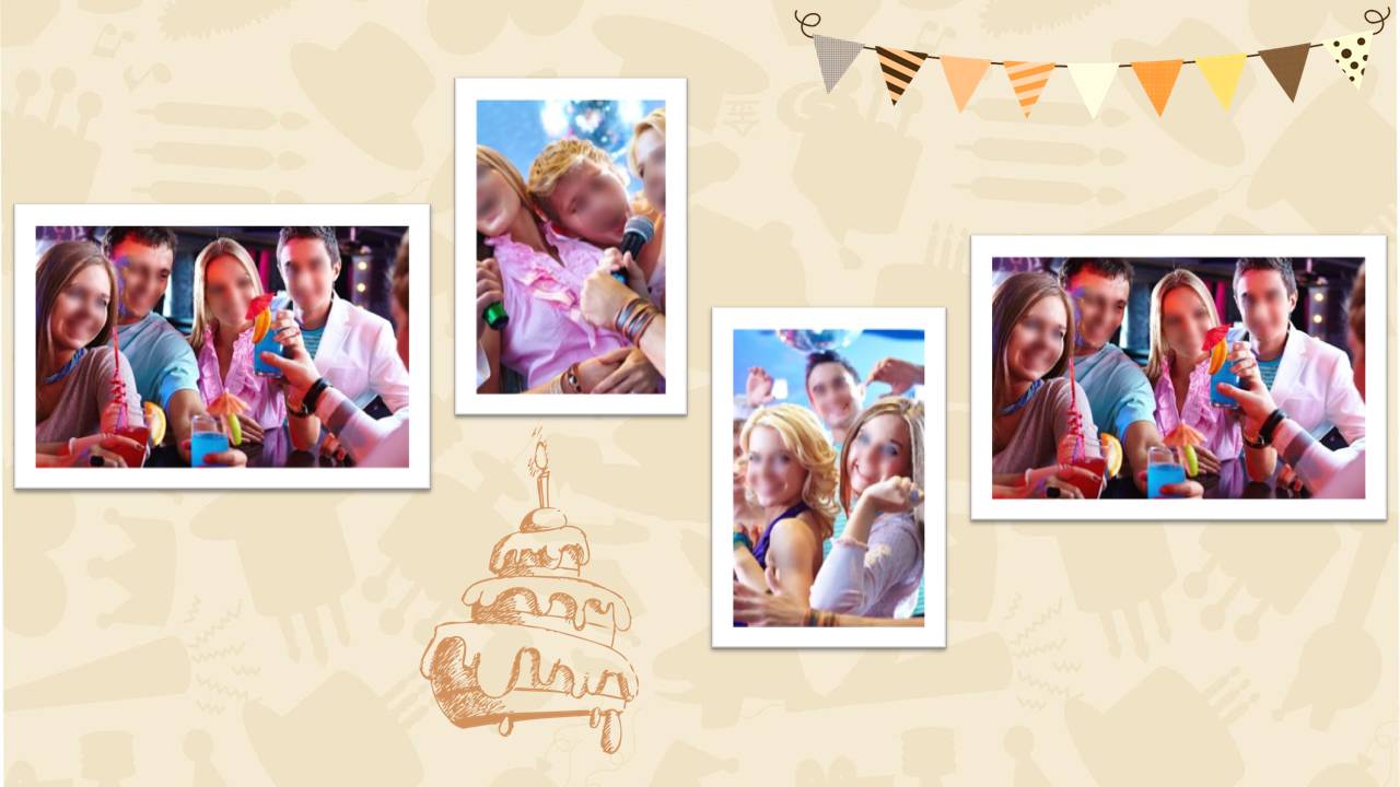 时尚简约大气儿童生日会ppt