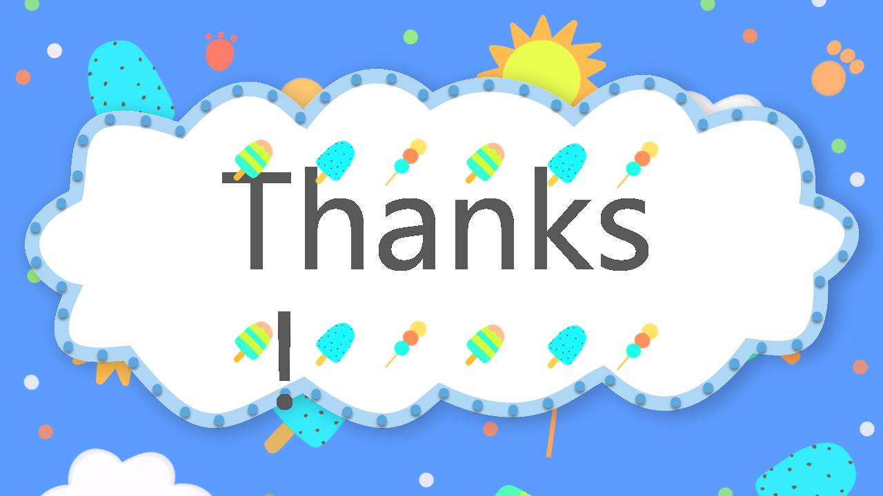 时尚简约大气小朋友卡通公开课ppt模板