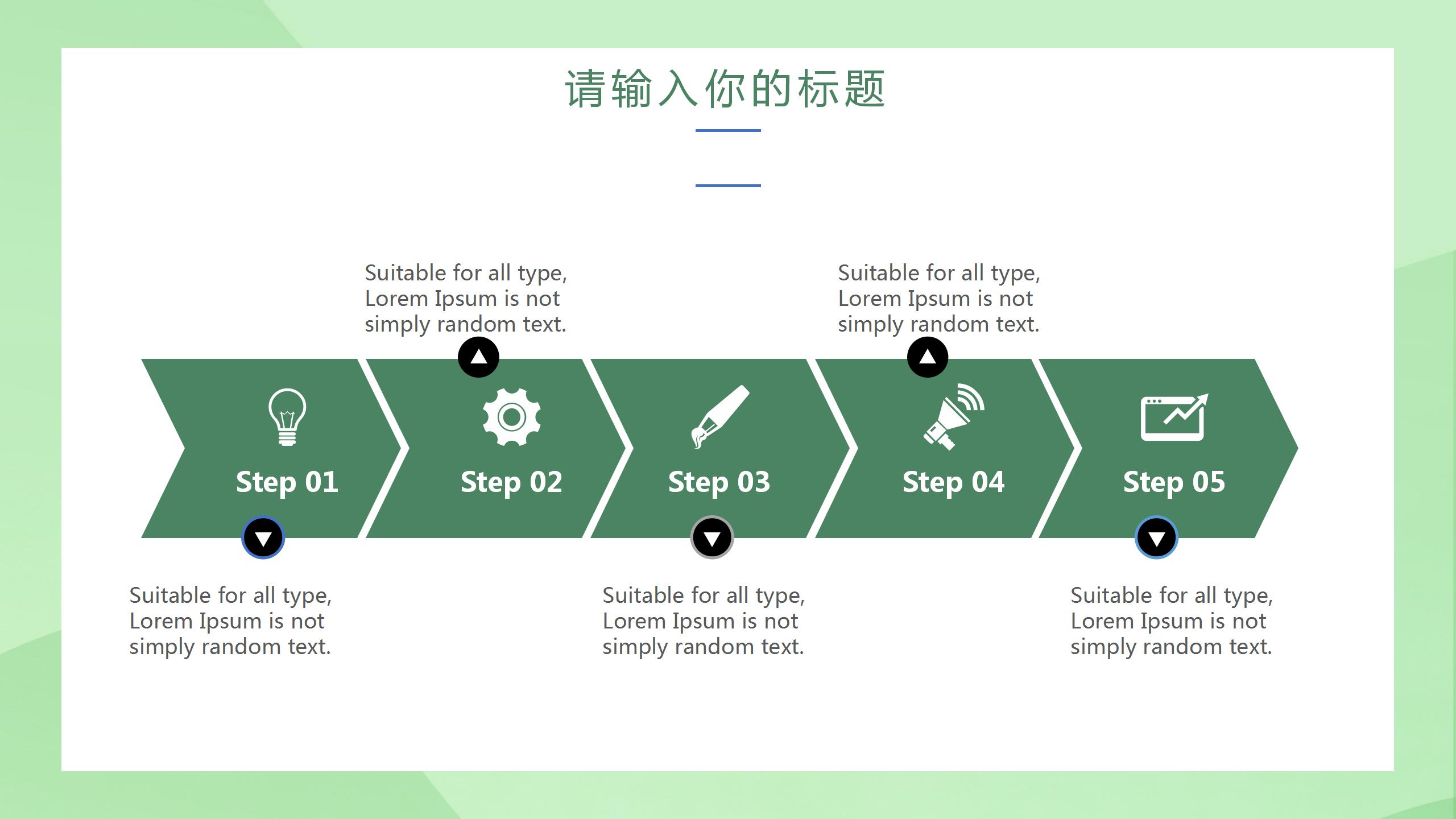 绿色清凉夏日三伏天工作汇报ppt模板