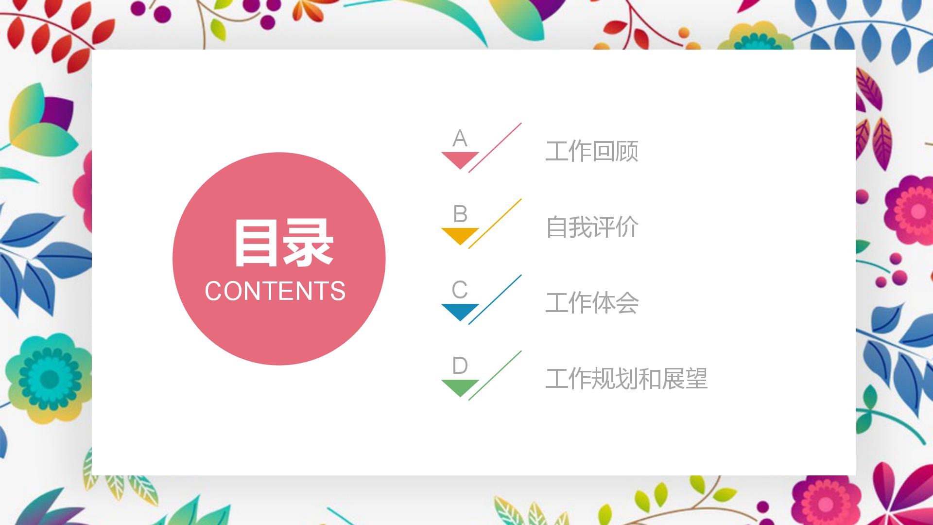 文艺小清新学生会工作总结ppt模板