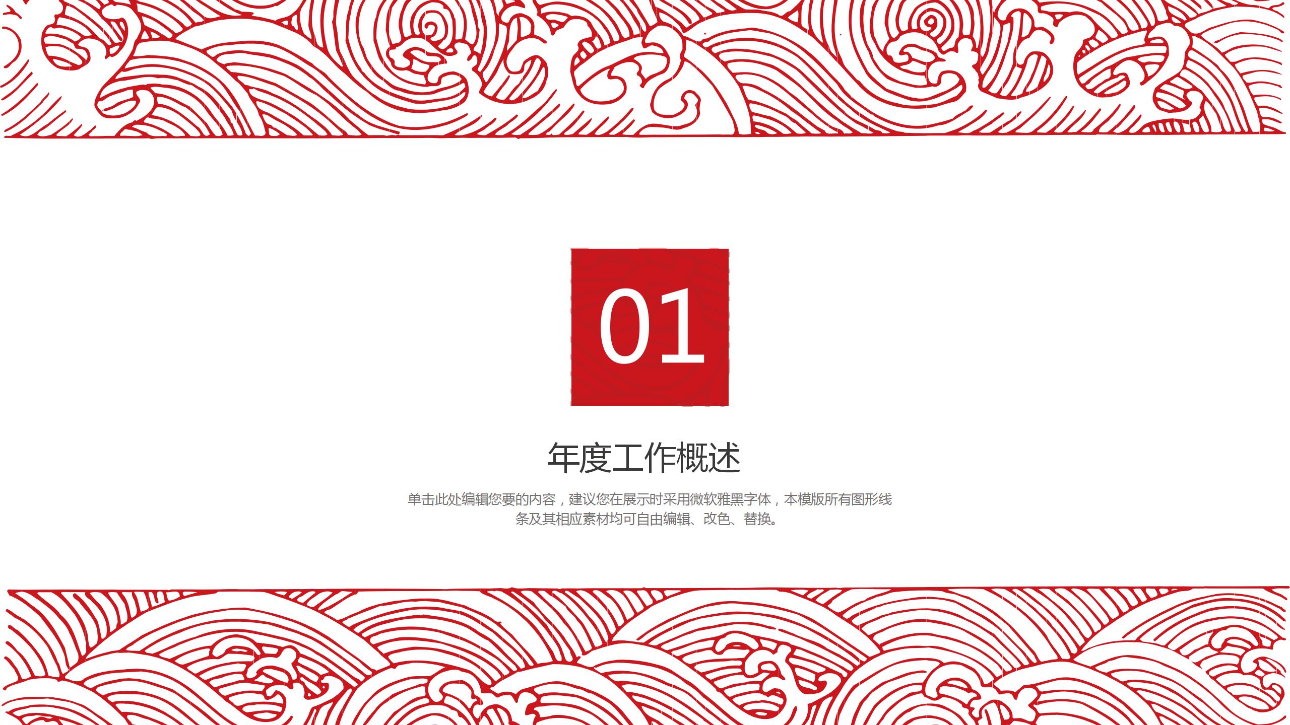 复古民族风自我介绍ppt模板