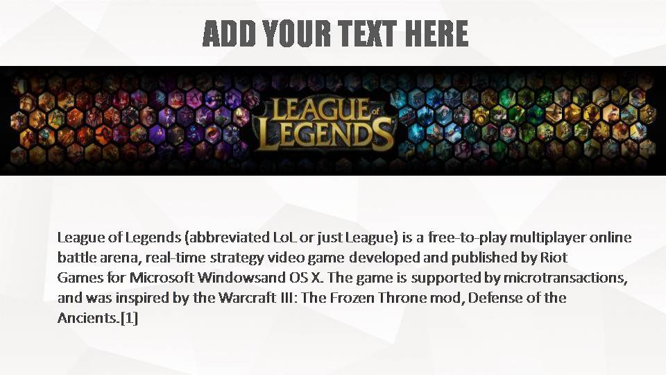 时尚高级大气游戏项目介绍ppt模板