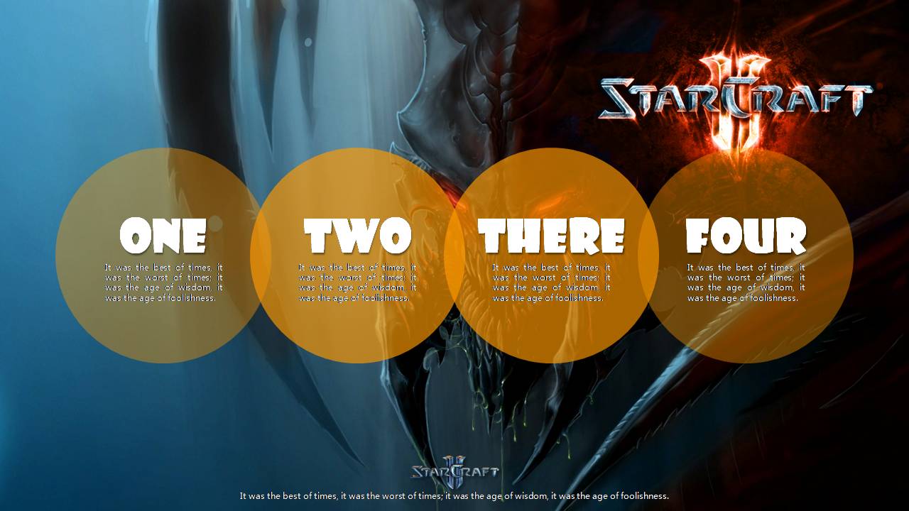 时尚简约大气星际争霸游戏项目策划ppt模板