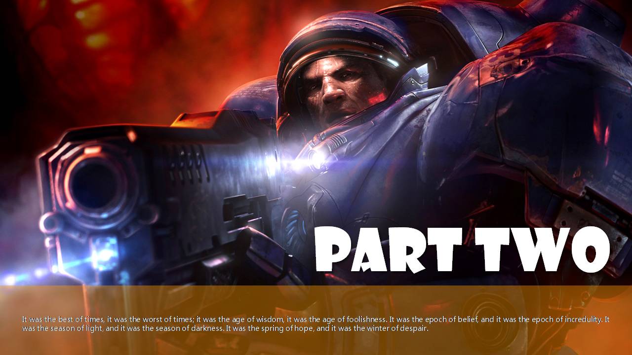 时尚简约大气星际争霸游戏项目策划ppt模板