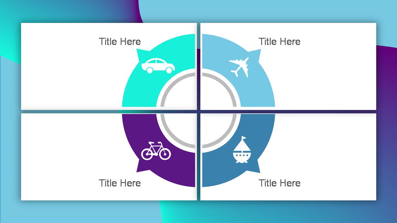 时尚简约大气蓝色动感工作总结ppt