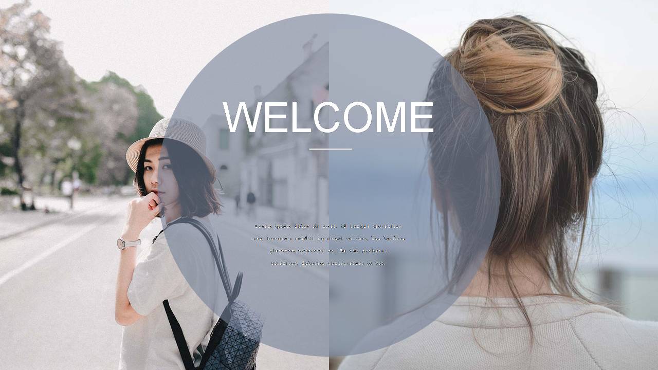 时尚简约大气服装作品展示ppt模板