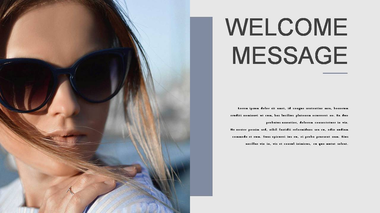 时尚简约大气服装作品展示ppt模板