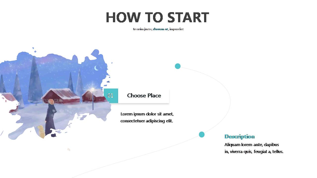 时尚简约大气海岛旅游景点路线介绍ppt模板