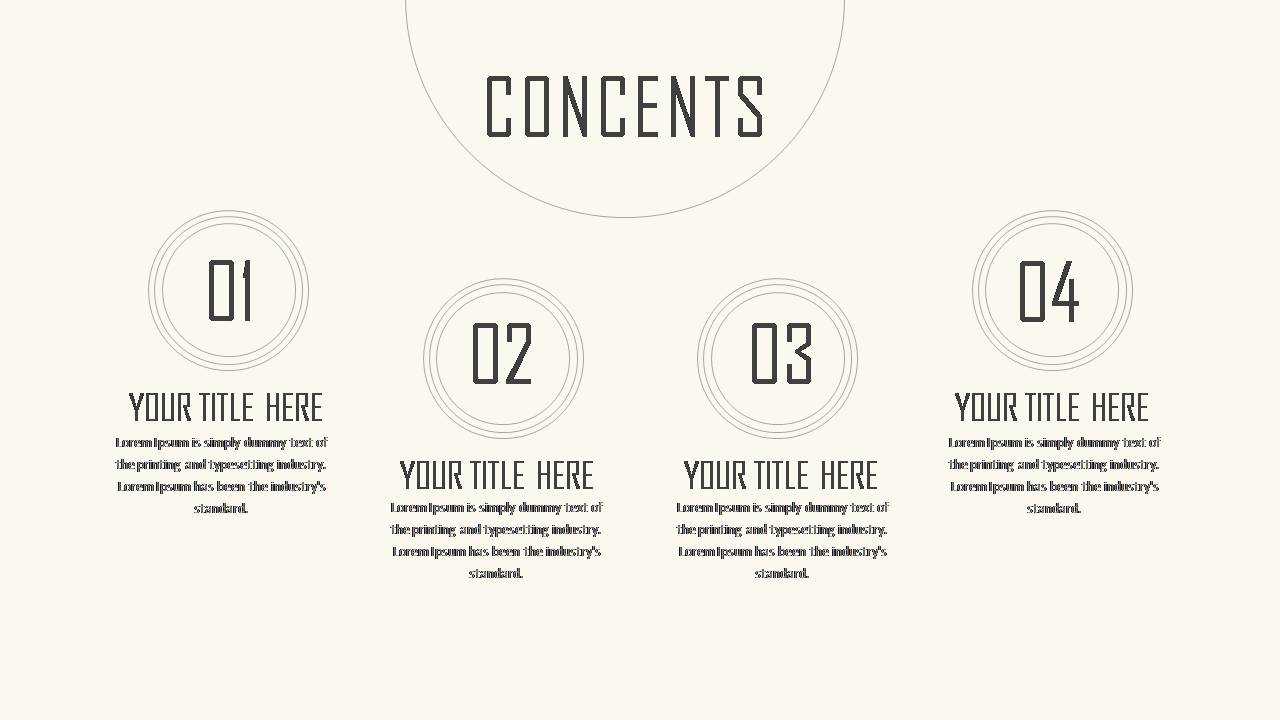 时尚简约大气极简线条圆形商务ppt模板