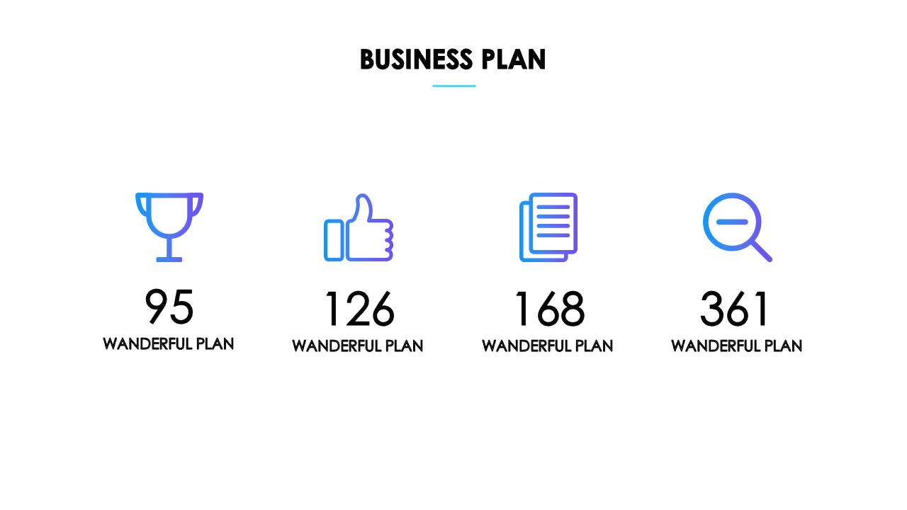 欧美蓝色渐变商务好看的ppt模板