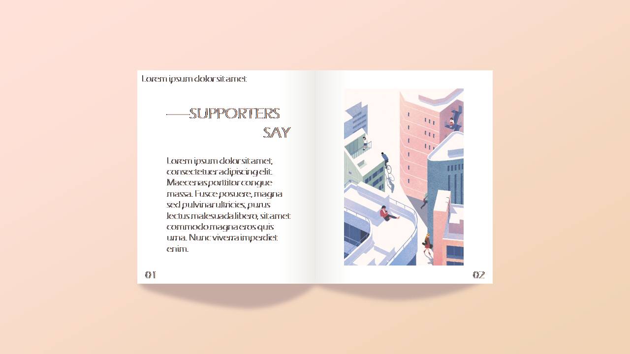 时尚简约大气创意书本ppt