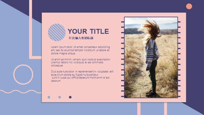 简洁清新大气平台运营工作周报ppt模板