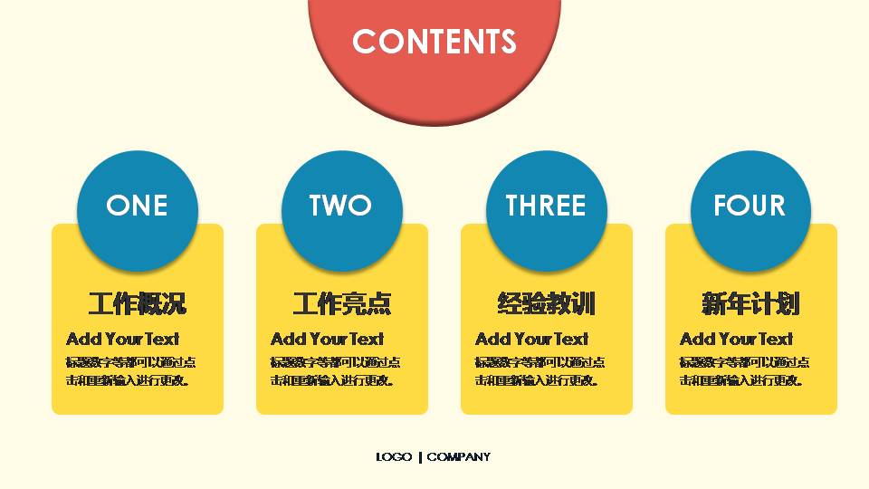 时尚简约大气公司年会工作展示ppt方案