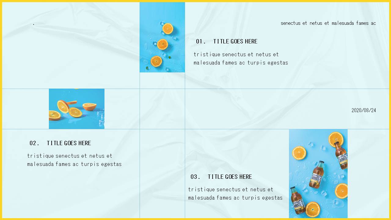 时尚清新简约超好看的柠檬主题ppt模板