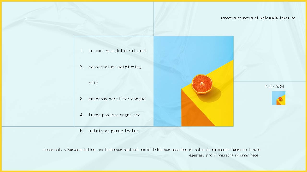 时尚清新简约超好看的柠檬主题ppt模板