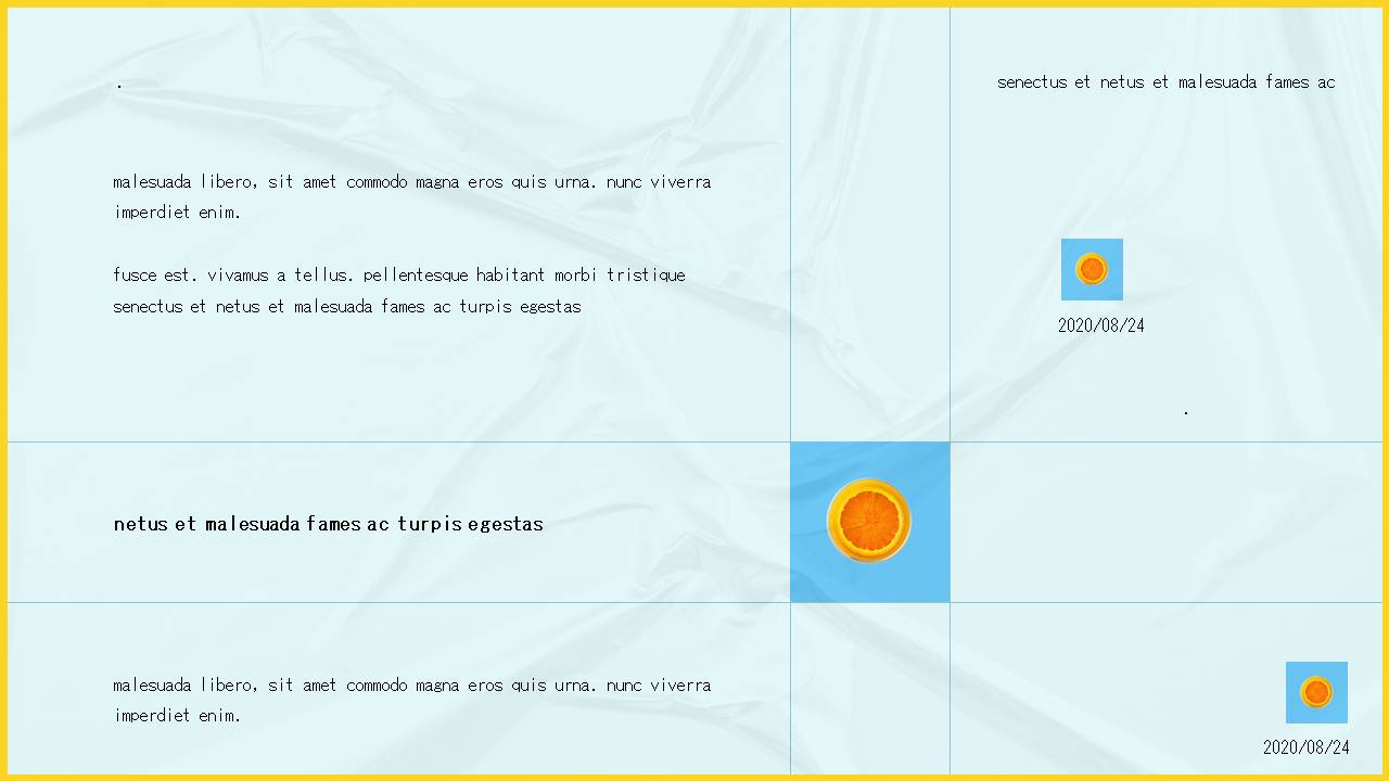 时尚清新简约超好看的柠檬主题ppt模板