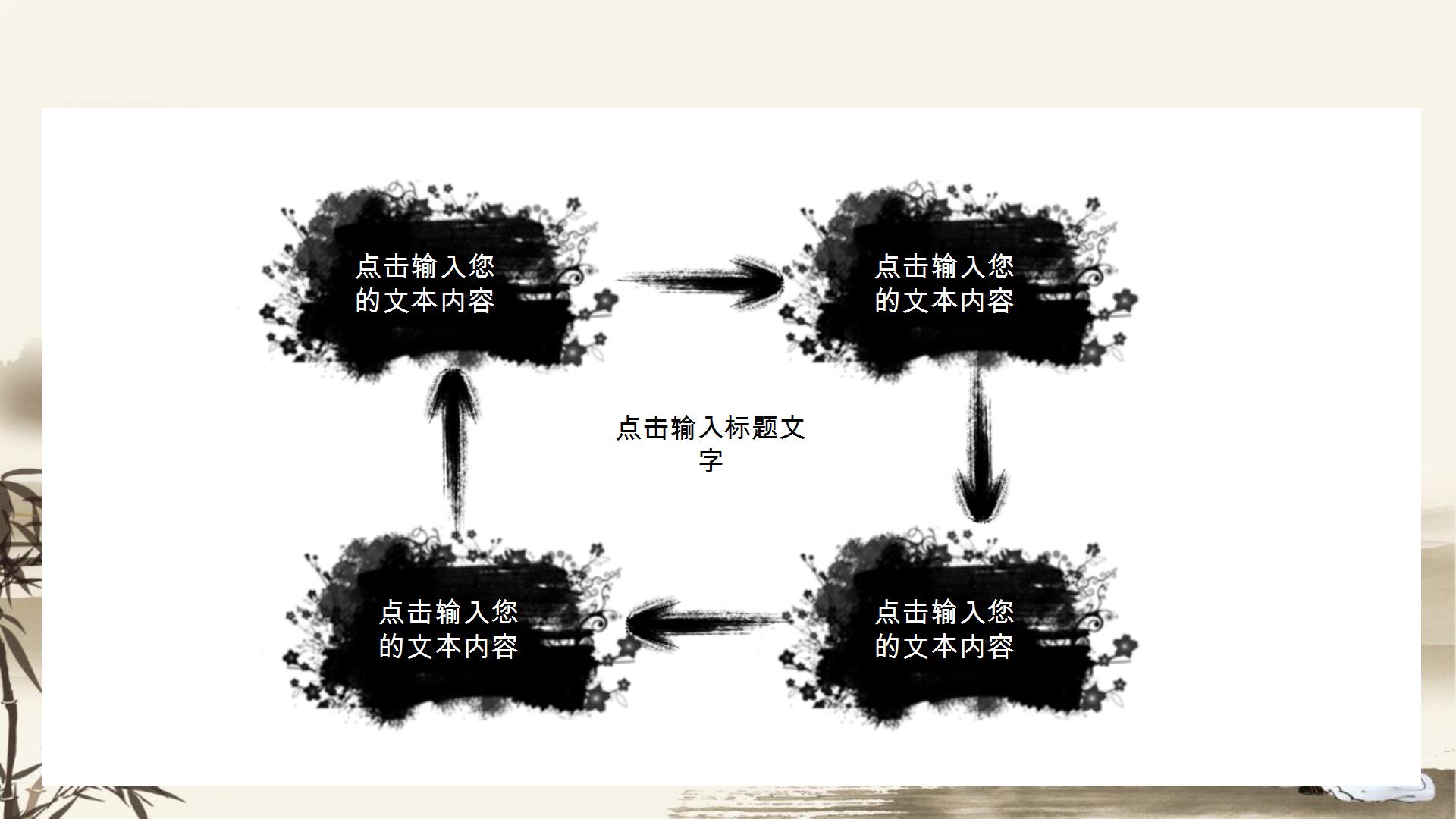 古典中国风道德讲堂ppt模板