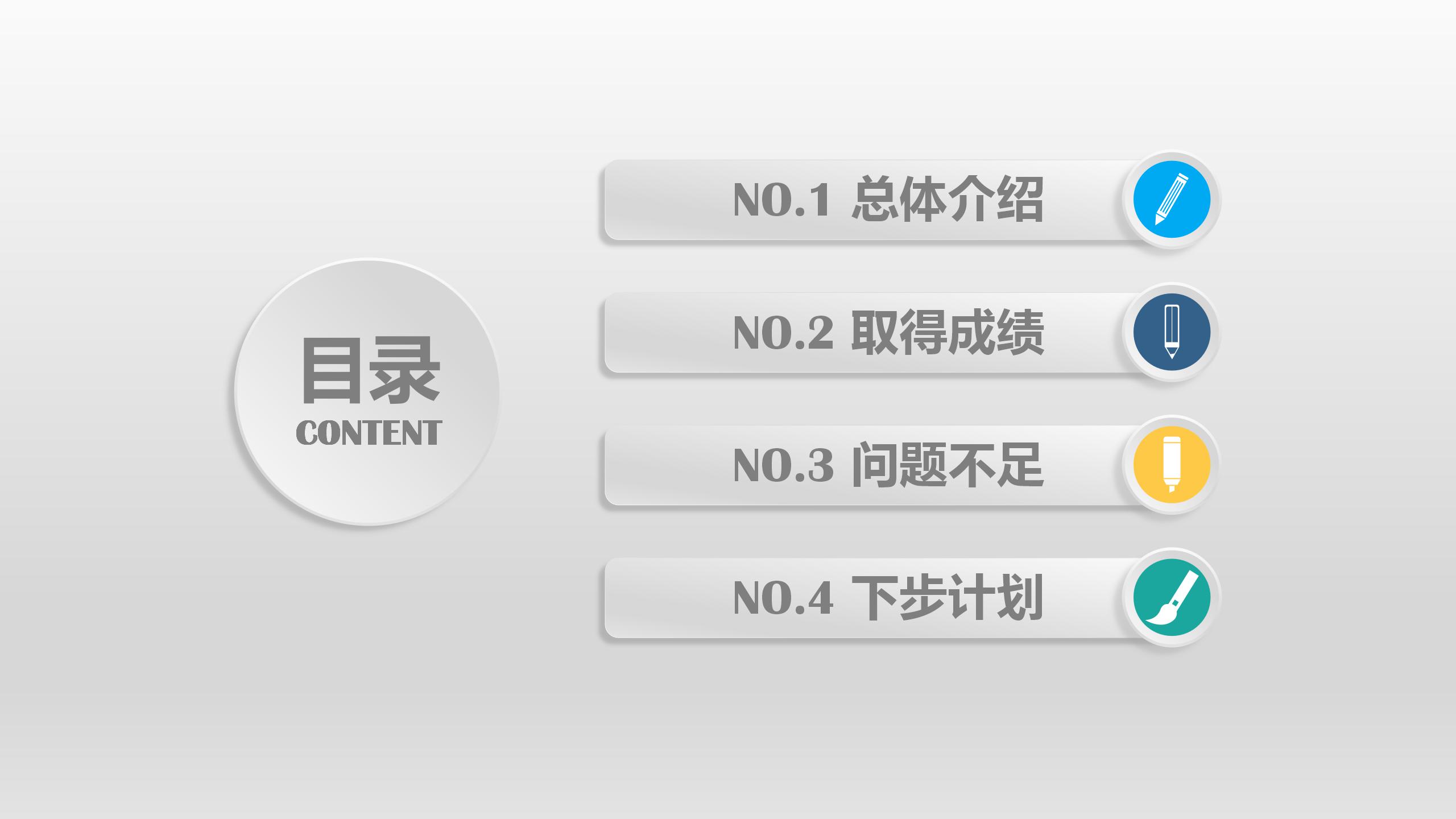 微立体风格总结汇报ppt模板
